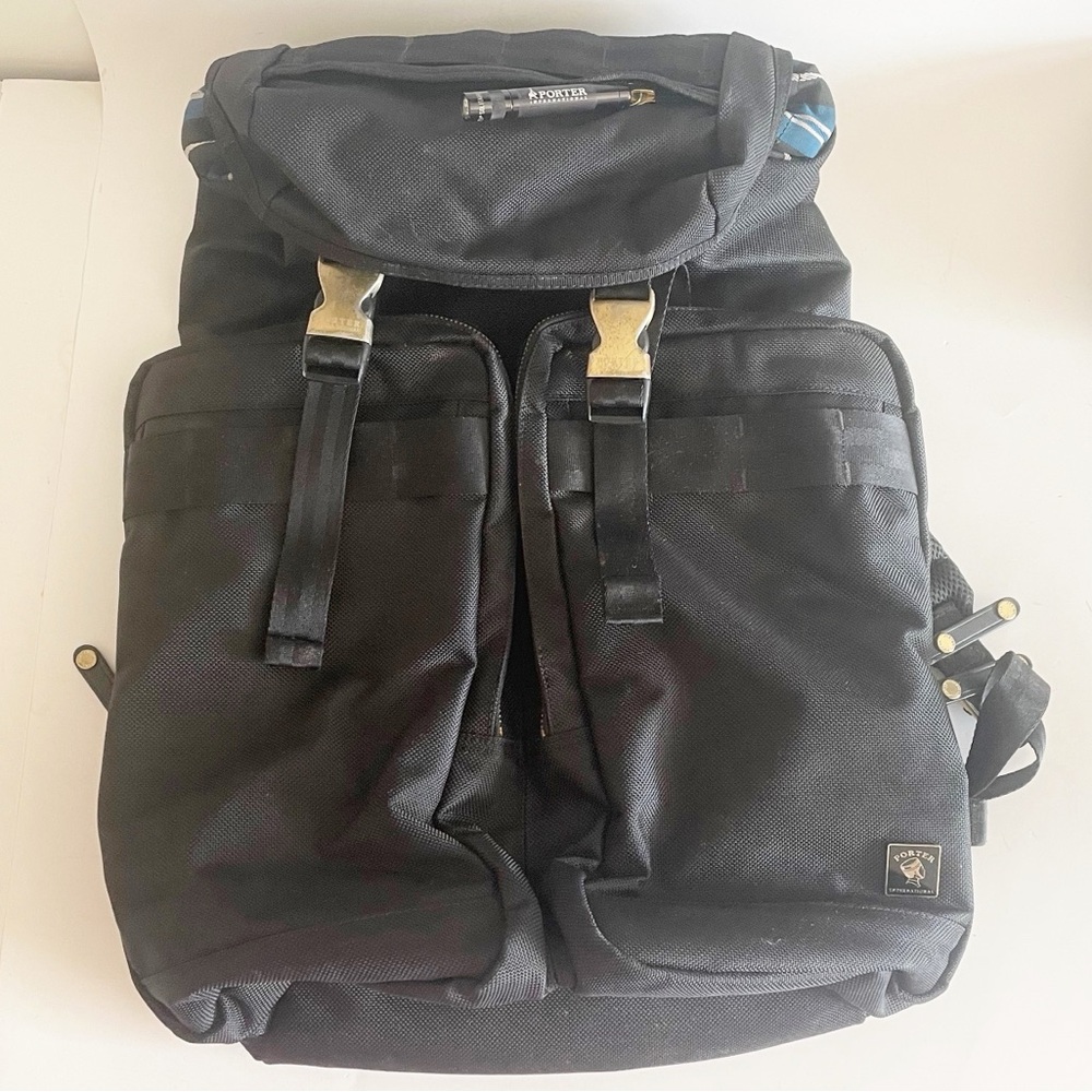 Porter International Black Backback - Picture 3 of 13